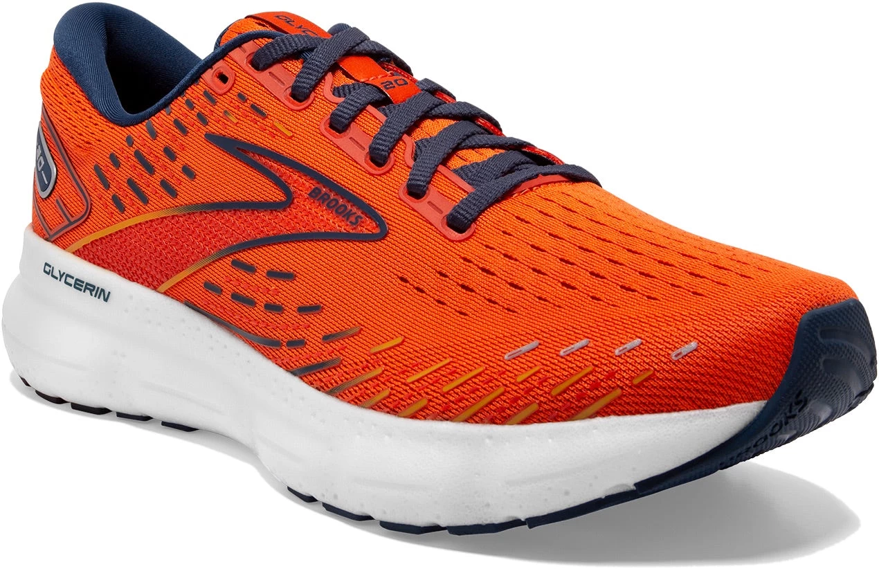 BROOKS Men’s Glycerin 20 (843 - Orange/Titan/Flame) 3 BROOKS Men’s Glycerin 20 (843 - Orange/Titan/Flame) - Image 3