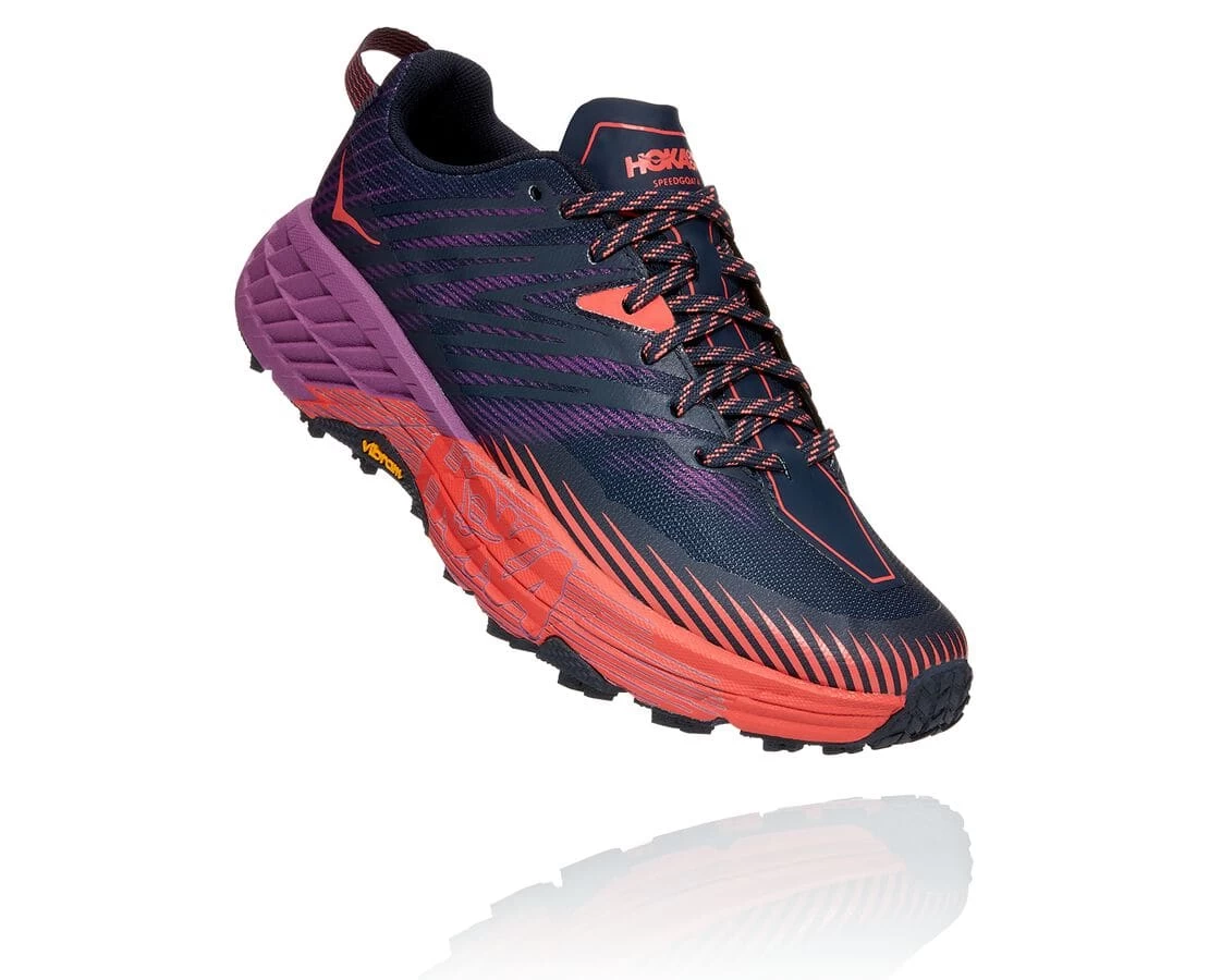 Hoka Women's Speedgoat 4 (OSHC - Outer Space/Hot Coral) 1 Hoka Women's Speedgoat 4 (OSHC - Outer Space/Hot Coral)
