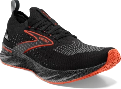 BROOKS Men's Levitate Stealthfit 6 (090 - Black/Spicy Orange) -Saucony Store 064A5FA3 EF46 4422 9BD0 7758554D0243