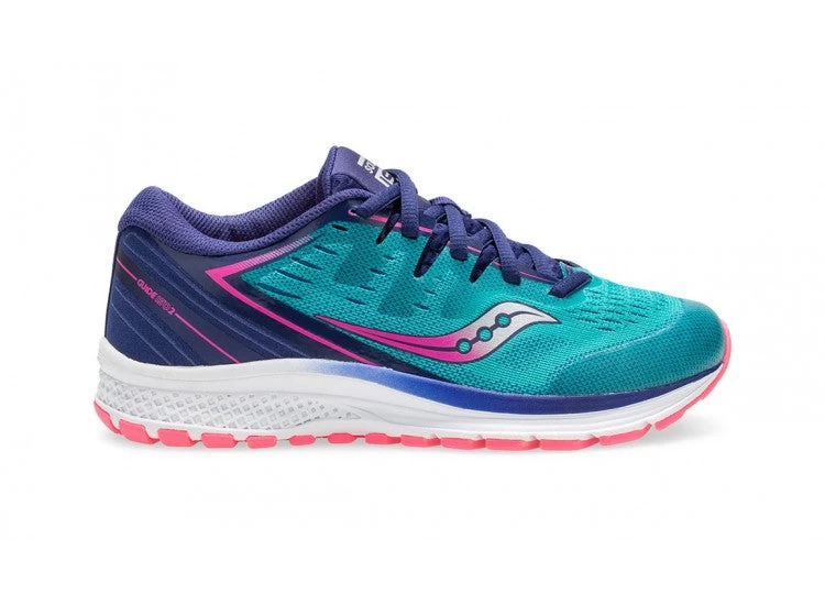 Saucony Kid's Guide ISO 2 (6 - Teal/Pink) 1 Saucony Kid's Guide ISO 2 (6 - Teal/Pink)
