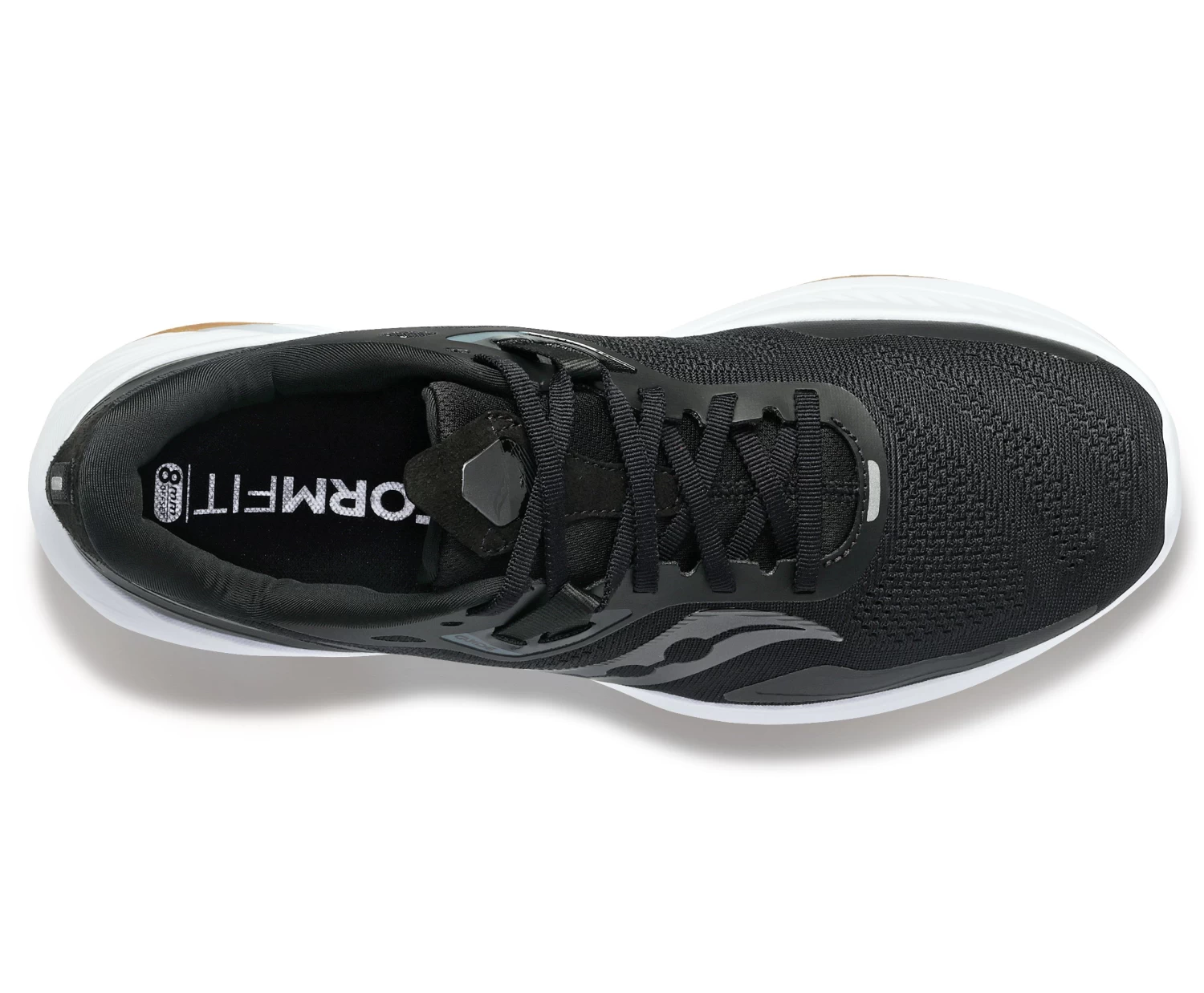 Saucony Men's Guide 15 (12 - Black/Gum) 3 Saucony Men's Guide 15 (12 - Black/Gum) - Image 3