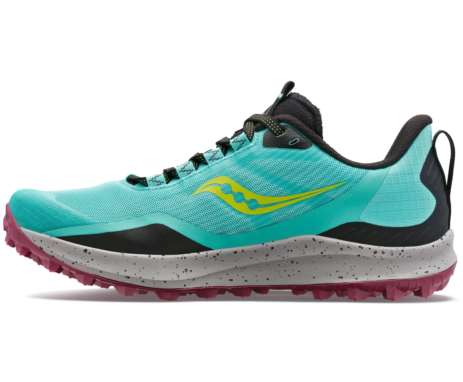 Saucony Women's Peregrine 12 (26 - Cool Mint/Acid) 2 Saucony Women's Peregrine 12 (26 - Cool Mint/Acid) - Image 2