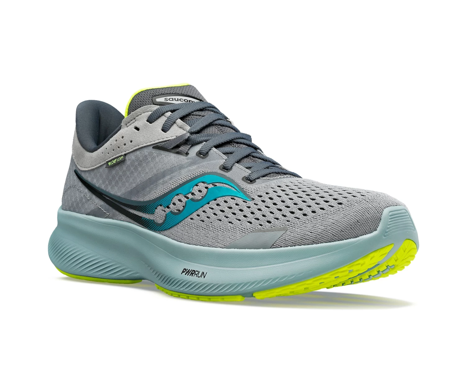 Saucony Men’s Ride 16 (15 - Fossil/Palm) 3 Saucony Men’s Ride 16 (15 - Fossil/Palm) - Image 3