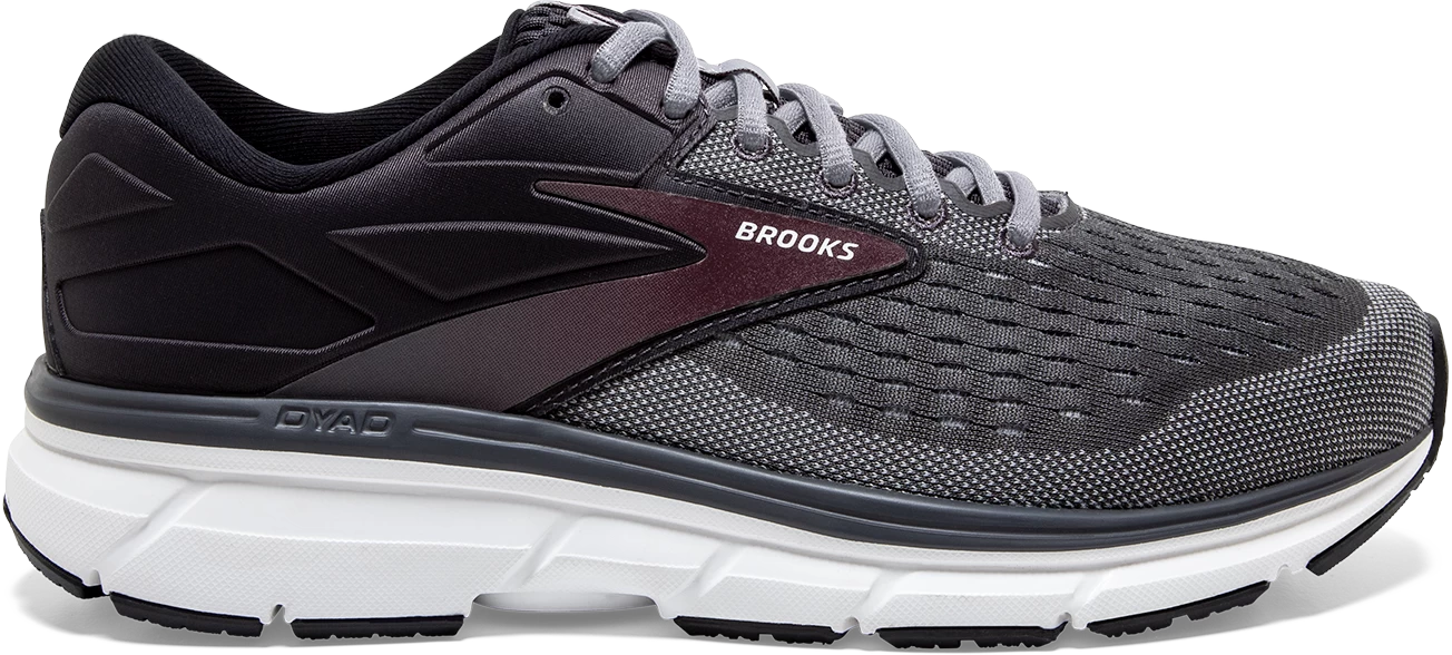 BROOKS Men's Dyad 11 (031 - Blackened Pearl/Alloy/Red) 1 BROOKS Men's Dyad 11 (031 - Blackened Pearl/Alloy/Red)