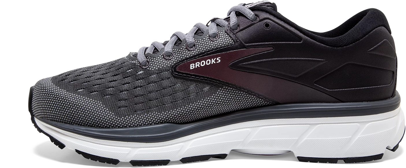 BROOKS Men's Dyad 11 (031 - Blackened Pearl/Alloy/Red) 2 BROOKS Men's Dyad 11 (031 - Blackened Pearl/Alloy/Red) - Image 2