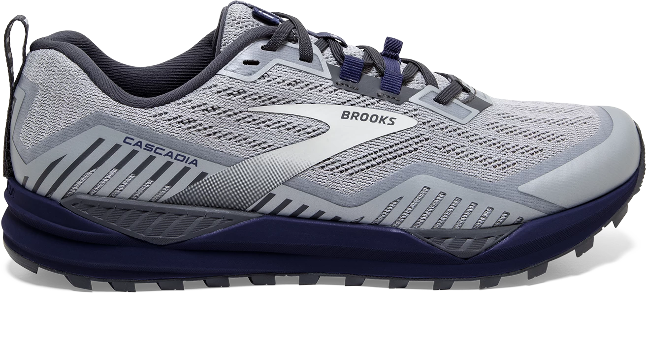 BROOKS Men's Cascadia 15 (034 - Ebony/silver/deep Cobalt) 1 BROOKS Men's Cascadia 15 (034 - Ebony/silver/deep Cobalt)