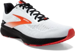 BROOKS Men's Launch 8 (198 - White/Black/Red Clay) -Saucony Store 110358 198 A Launch 8