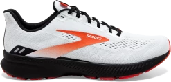 BROOKS Men's Launch 8 (198 - White/Black/Red Clay)