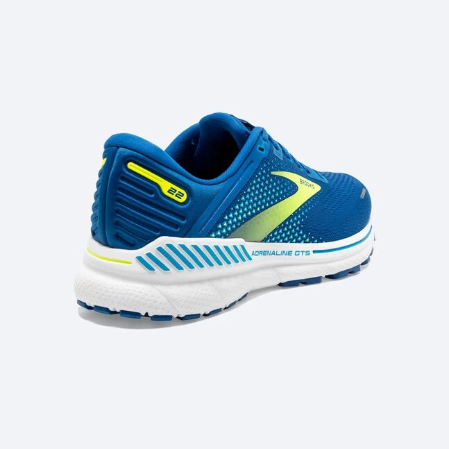 BROOKS Men's Adrenaline GTS 22 (482 - Blue/Nightlife/White) 3 BROOKS Men's Adrenaline GTS 22 (482 - Blue/Nightlife/White) - Image 3