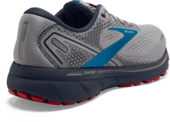 BROOKS Men's Ghost 14 (078 - Grey/Blue/Red) -Saucony Store 110369 078 H Ghost 14