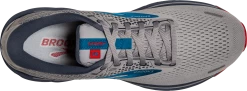 BROOKS Men's Ghost 14 (078 - Grey/Blue/Red) -Saucony Store 110369 078 O Ghost 14