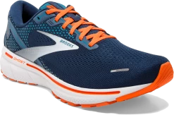 BROOKS Men's Ghost 14 (488 - Titan/Teal/Flame) -Saucony Store 110369 488 A Ghost 14