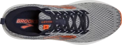 BROOKS Men's Levitate 5 (034 - Grey/Peacoat/Flame) -Saucony Store 110370 034 O Levitate 5