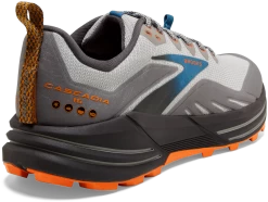 BROOKS Men's Cascadia 16 (038 - Oyster Mushroom/Alloy/Orange) 9 BROOKS Men's Cascadia 16 (038 - Oyster Mushroom/Alloy/Orange) -Saucony Store 110376 038 H Cascadia 16