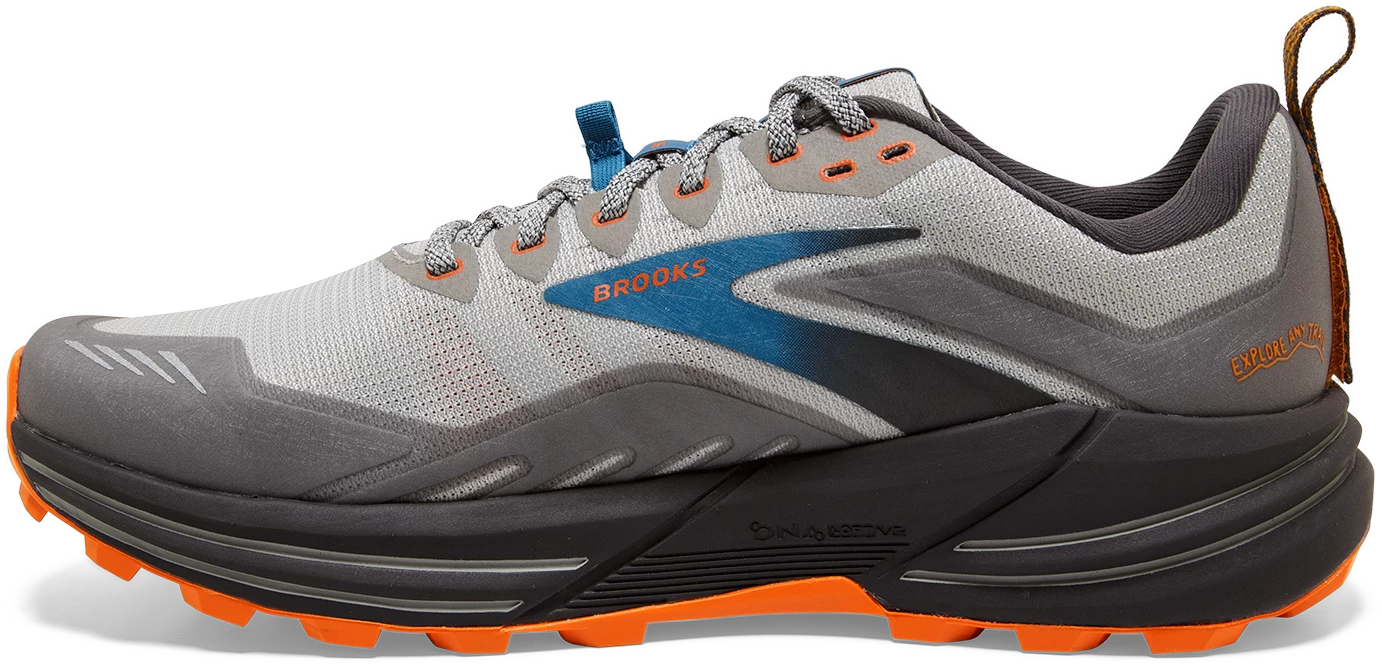 BROOKS Men's Cascadia 16 (038 - Oyster Mushroom/Alloy/Orange) 2 BROOKS Men's Cascadia 16 (038 - Oyster Mushroom/Alloy/Orange) - Image 2