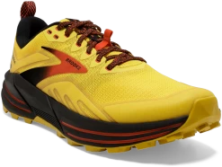 BROOKS Men's Cascadia 16 (745 - Yellow/Black/Grenadine) -Saucony Store 110376 745 A Cascadia 16
