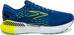 BROOKS Menโs Glycerin GTS 20 (482 - Blue/Nightlife/White)