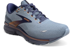 BROOKS Men's Ghost 15 WIDE (025 - Flintstone/Peacoat/Oak) -Saucony Store 110393 025 A Ghost 15 a248c85f e818 4b8b 8de5 a099b6a1bc58