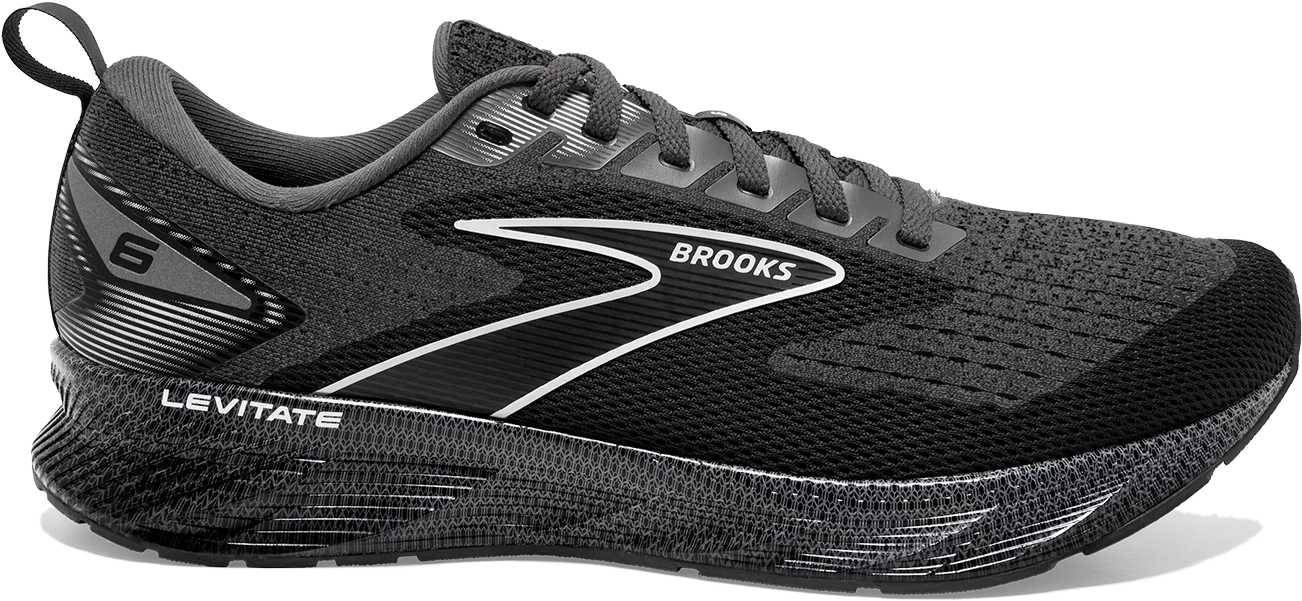 BROOKS Men's Levitate 6 (088 - Blackened Pearl/Ebony/White) 1 BROOKS Men's Levitate 6 (088 - Blackened Pearl/Ebony/White)