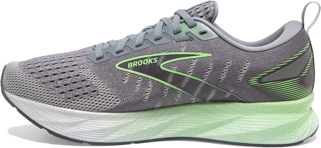 BROOKS Men's Levitate 6 (312 - Primer Grey/Neon Green) 2 BROOKS Men's Levitate 6 (312 - Primer Grey/Neon Green) - Image 2