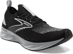 BROOKS Men's Levitate Stealthfit 6 (046 - Black/Grey/Oyster) -Saucony Store 110397 046 A Levitate StealthFit 6