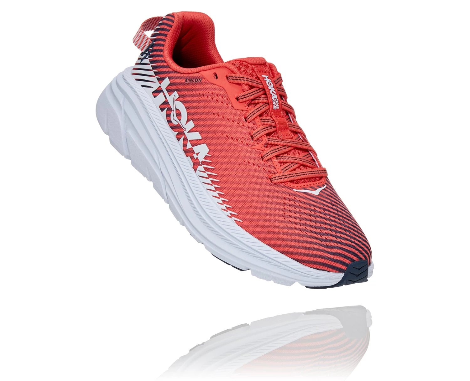 Hoka Women’s Rincon 2 (HCWH - Hot Coral/White) 1 Hoka Women’s Rincon 2 (HCWH - Hot Coral/White)