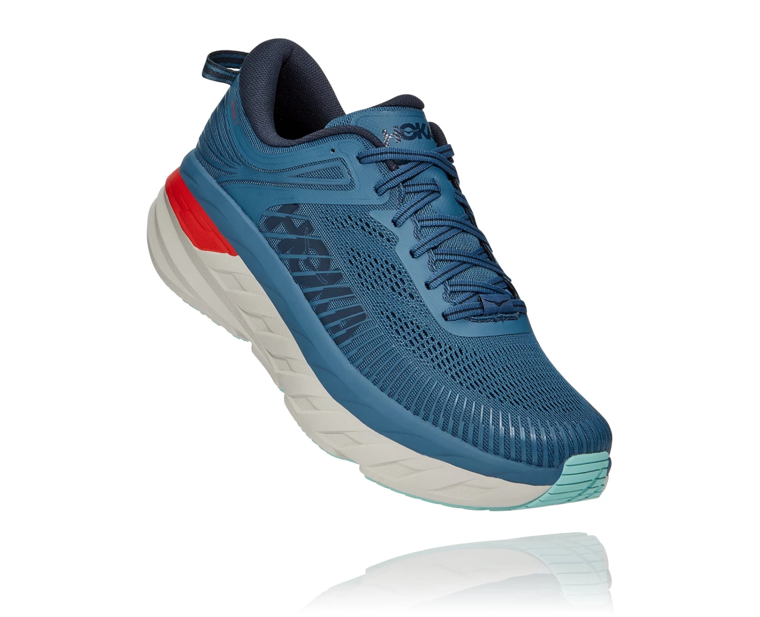 Hoka Men's Bondi 7 (RTOS - Real Teal/Outer Space) 1 Hoka Men's Bondi 7 (RTOS - Real Teal/Outer Space)