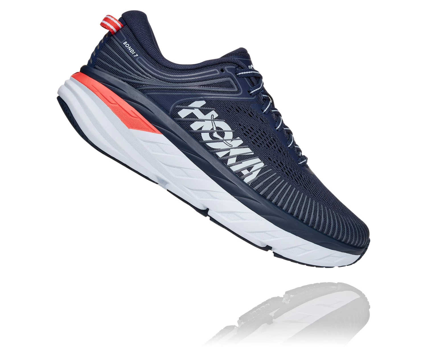 Hoka Women's Bondi 7 (BIBBL - Black Iris/Ballad Blue) 2 Hoka Women's Bondi 7 (BIBBL - Black Iris/Ballad Blue) - Image 2