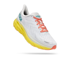 Hoka Men's Clifton 8 (BDBI - Blanc De Blanc/Illuminating)