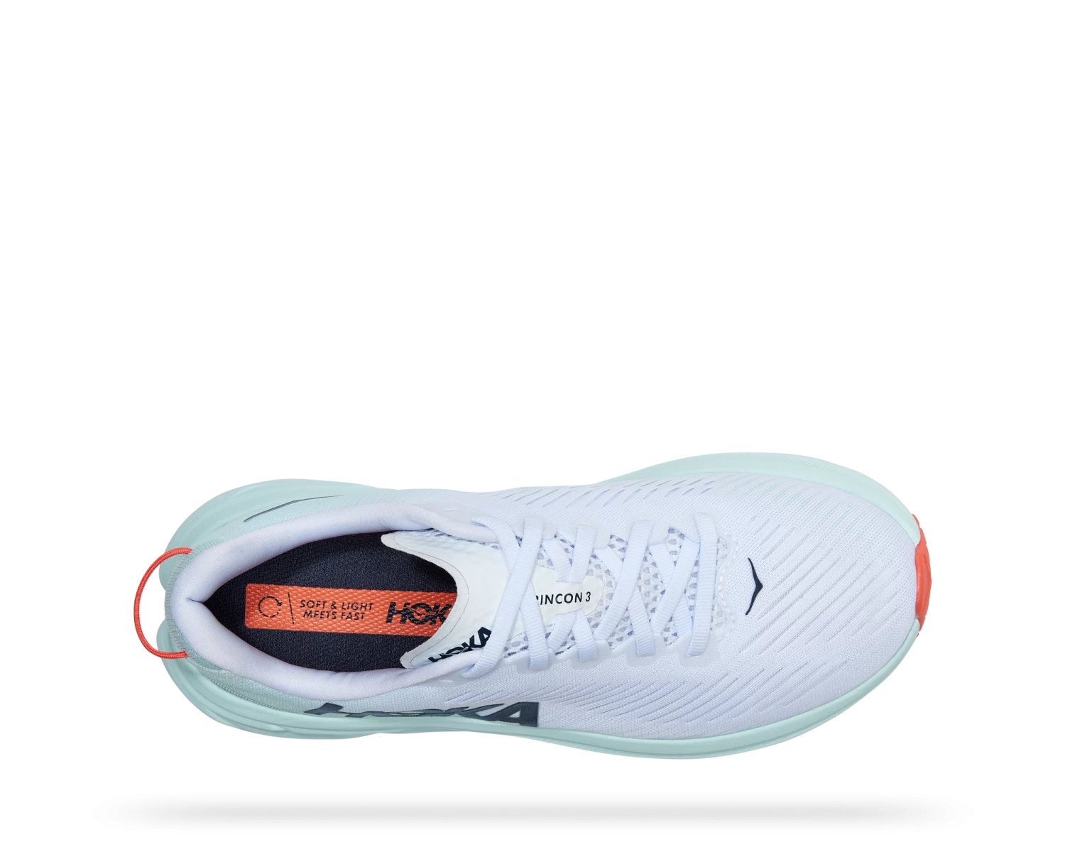 Hoka Women's Rincon 3 (WBGL - White/Blue Glass) 5 Hoka Women's Rincon 3 (WBGL - White/Blue Glass) - Image 5