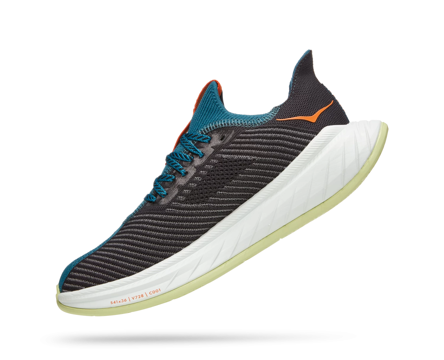 Hoka Men's Carbon X 3 (BCBLC - Blue Coral/Black) 4 Hoka Men's Carbon X 3 (BCBLC - Blue Coral/Black) - Image 4