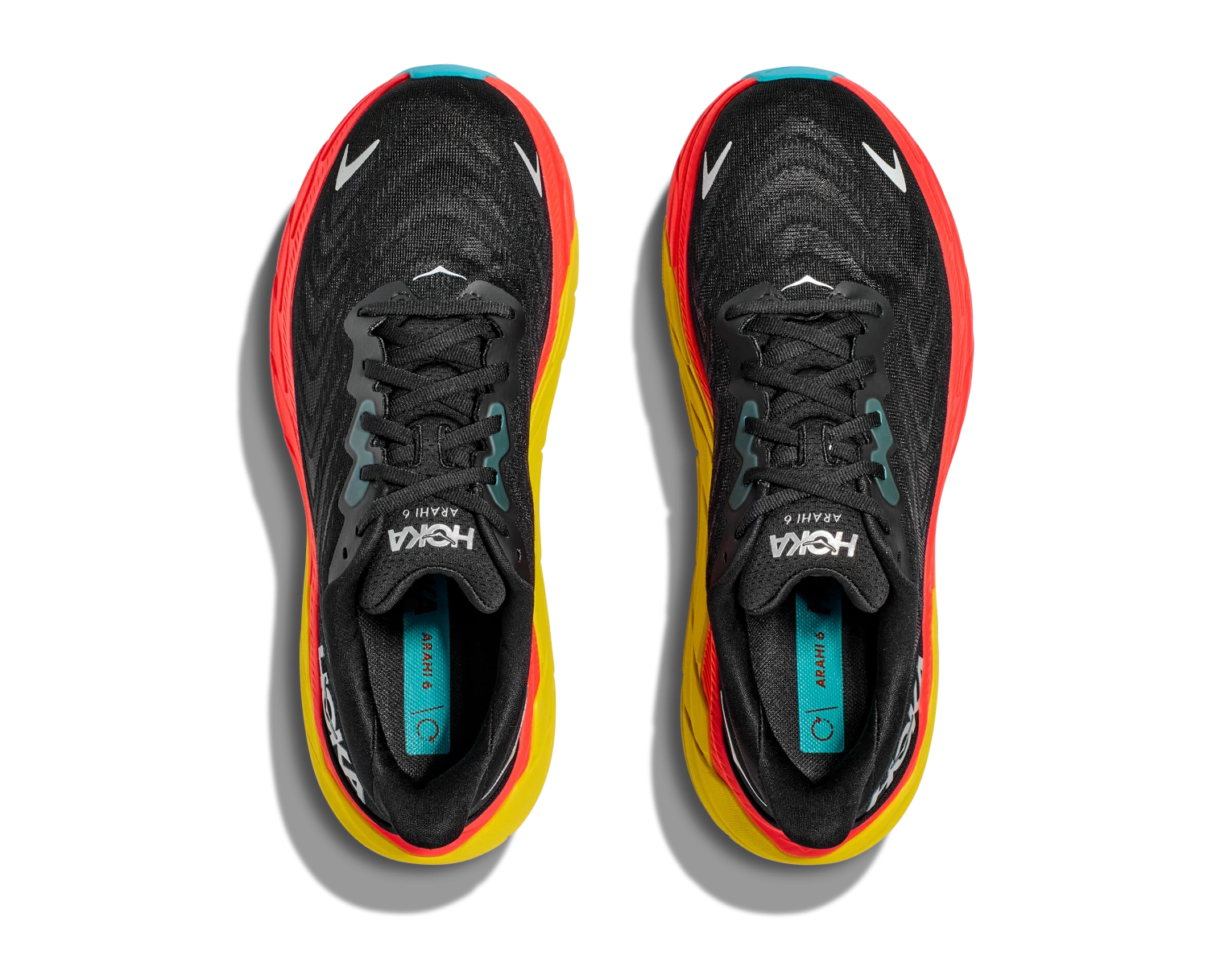 Hoka Men's Arahi 6 (BFLM - Black/Flame) 8 Hoka Men's Arahi 6 (BFLM - Black/Flame) - Image 8