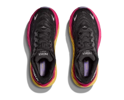 Hoka Women's Arahi 6 (BPYR - Black/Pink Yarrow) -Saucony Store 1123195 BPYR 2