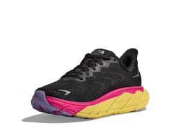 Hoka Women's Arahi 6 (BPYR - Black/Pink Yarrow) -Saucony Store 1123195 BPYR 3