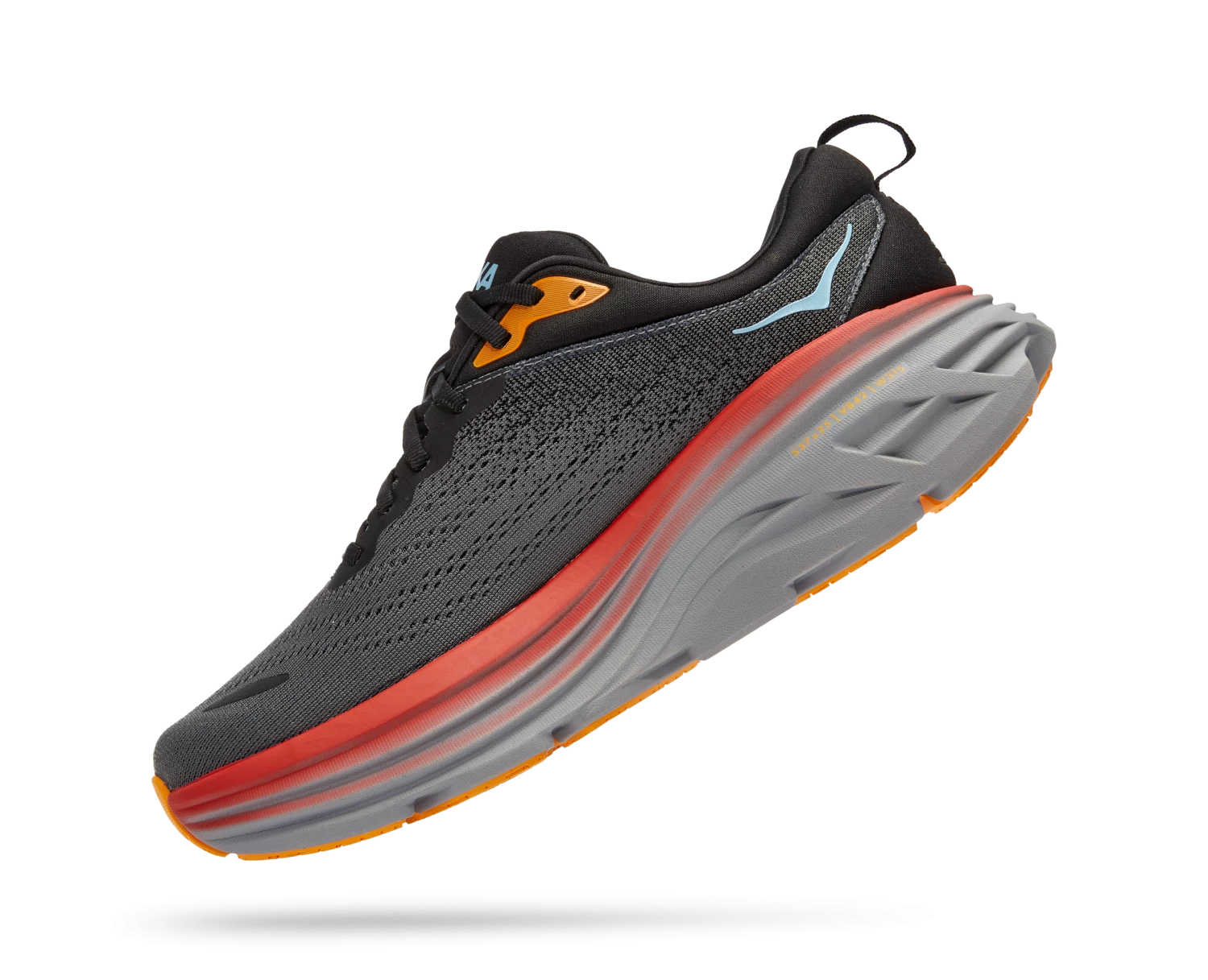 Hoka Men's Bondi 8 (ACTL - Anthracite/Castlerock) 4 Hoka Men's Bondi 8 (ACTL - Anthracite/Castlerock) - Image 4