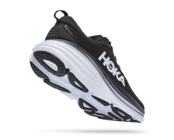 Hoka Men's Bondi 8 (BWHT - Black/White) -Saucony Store 1123202 BWHT 3