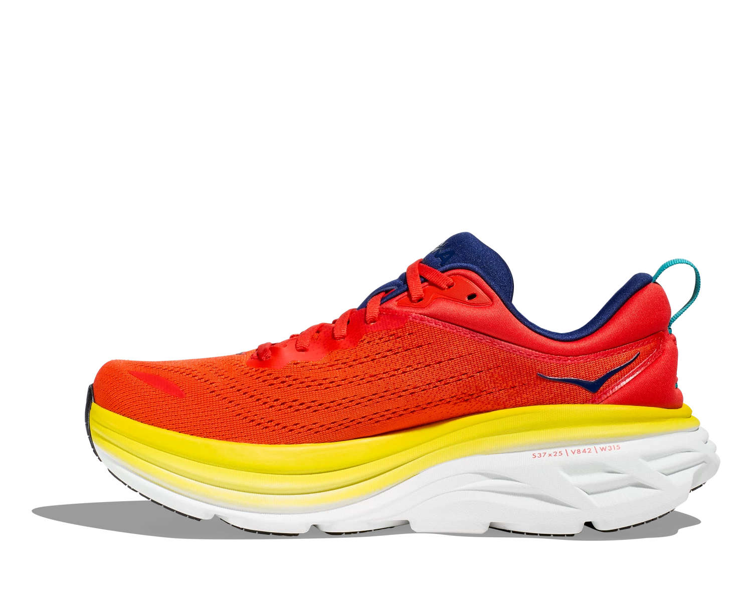 Hoka Men's Bondi 8 (RAFL - Red Alert/Flame) 2 Hoka Men's Bondi 8 (RAFL - Red Alert/Flame) - Image 2