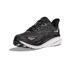 Hoka Men's Clifton 9 WIDE (BWHT - Black/White) -Saucony Store 1127895 BWHT 3 d4f0cbca bfdf 4bda a176 23a9d404dc14