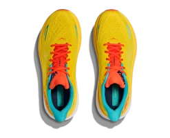 Hoka Men's Clifton 9 (PFMZ - Passion Fruit/Maize) -Saucony Store 1127895 PFMZ 2