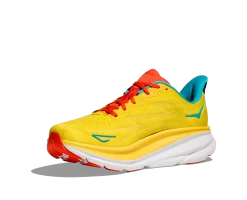 Hoka Men's Clifton 9 (PFMZ - Passion Fruit/Maize) -Saucony Store 1127895 PFMZ 3