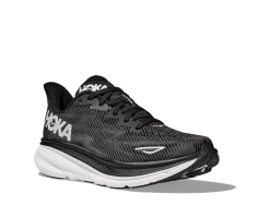 Hoka Women's Clifton 9 (BWHT - Black/White) -Saucony Store 1127896 BWHT 6