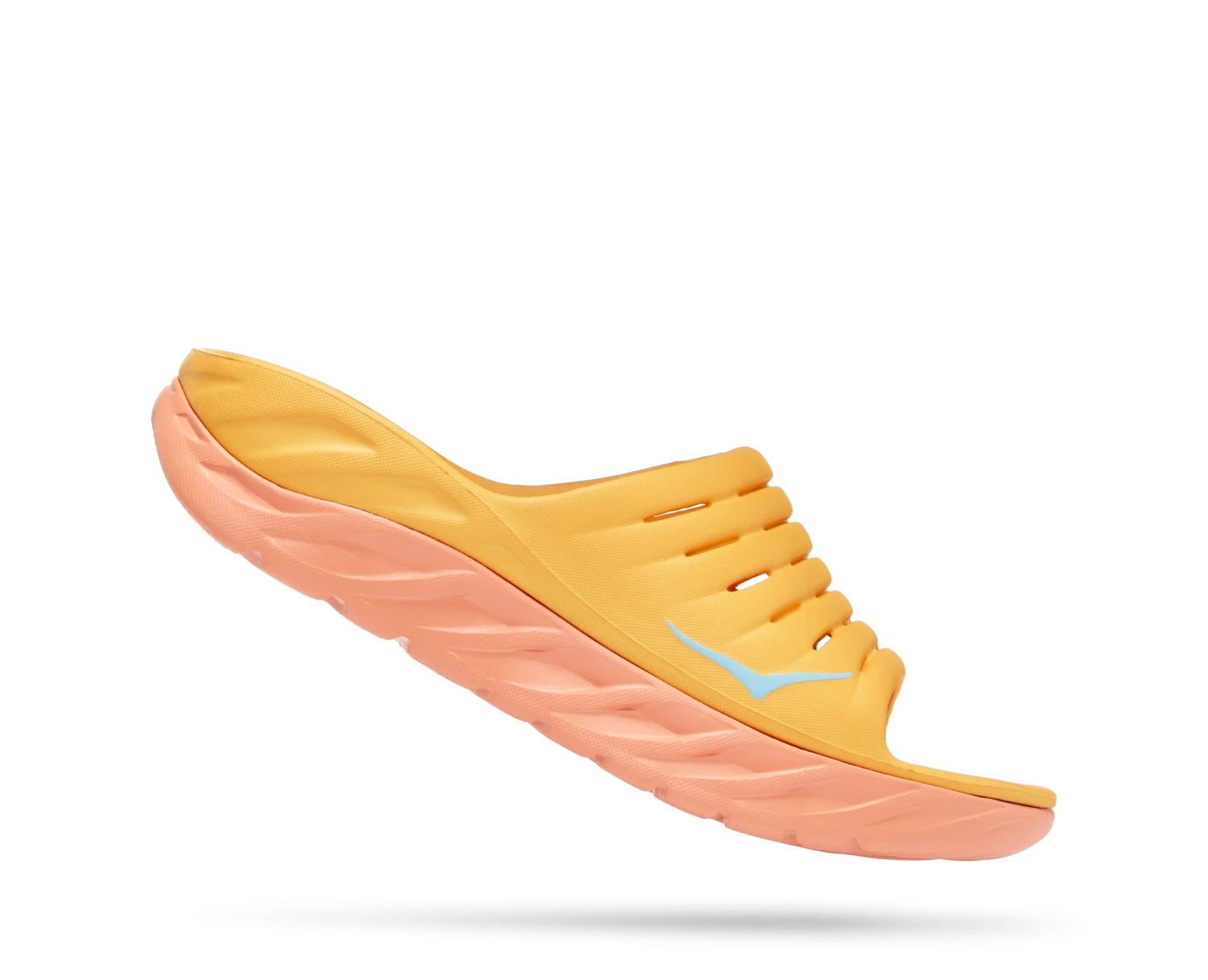 Hoka Unisex Ora Recovery Slide (AYSC - Amber Yellow/Shell Coral) 2 Hoka Unisex Ora Recovery Slide (AYSC - Amber Yellow/Shell Coral) - Image 2