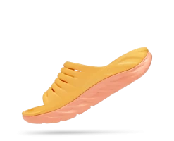 Hoka Unisex Ora Recovery Slide (AYSC - Amber Yellow/Shell Coral) 9 Hoka Unisex Ora Recovery Slide (AYSC - Amber Yellow/Shell Coral) -Saucony Store 1134527 AYSC 4
