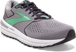 BROOKS Women's Ariel '20 (076 - Alloy/Blackened Pearl/Green) -Saucony Store 120315 076 A Ariel 20
