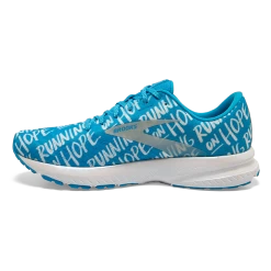 BROOKS Women's Launch 7 “Brave Like Gabe” (406 - Blue/white) -Saucony Store 120322 406 M Launch 7