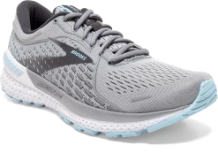 BROOKS Women's Adrenaline GTS 21 (061 - Oyster/Alloy/Light Blue) -Saucony Store 120329 061 A Adrenaline GTS 21
