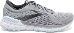 BROOKS Women's Adrenaline GTS 21 (061 - Oyster/Alloy/Light Blue)