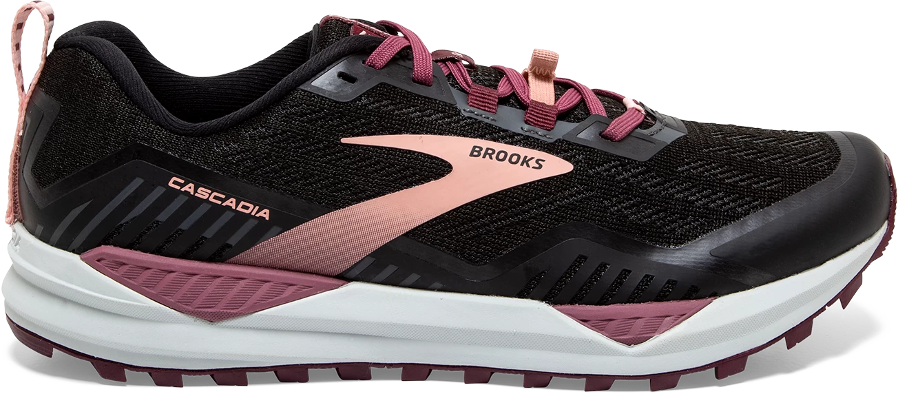 BROOKS Women's Cascadia 15 (087 - Black/ebony/coral Cloud) 1 BROOKS Women's Cascadia 15 (087 - Black/ebony/coral Cloud)