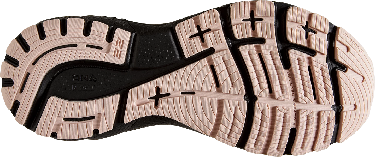 BROOKS Women's Adrenaline GTS 22 WIDE (035 - Grey/Rose/Black) 6 BROOKS Women's Adrenaline GTS 22 WIDE (035 - Grey/Rose/Black) - Image 6