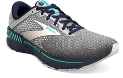 BROOKS Women's Adrenaline GTS 22 (036 - Grey/Peacoat/Aruba) -Saucony Store 120353 036 A Adrenaline GTS 22